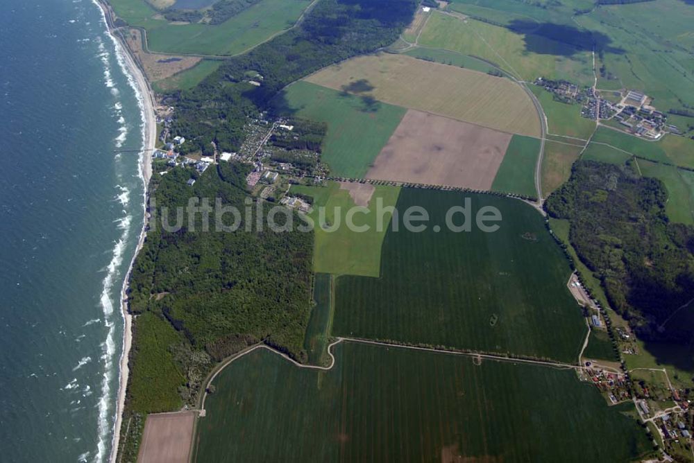 Heiligendamm aus der Vogelperspektive: Blick auf das Areal des Sperrgürtels Heiligendamm zum G8 Gipfeltreffen aus 2500 Meter Höhe