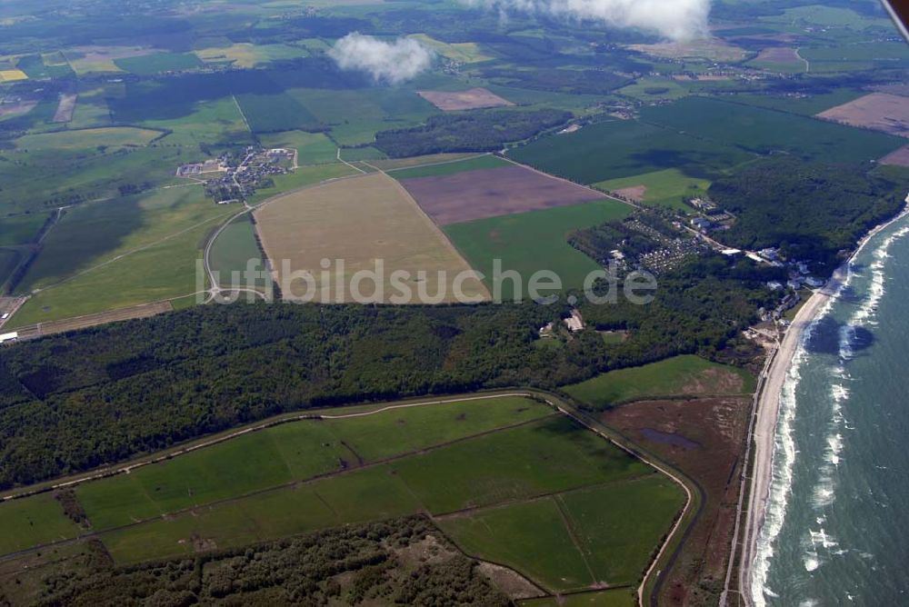 Heiligendamm aus der Vogelperspektive: Blick auf das Areal des Sperrgürtels Heiligendamm zum G8 Gipfeltreffen aus 2500 Meter Höhe