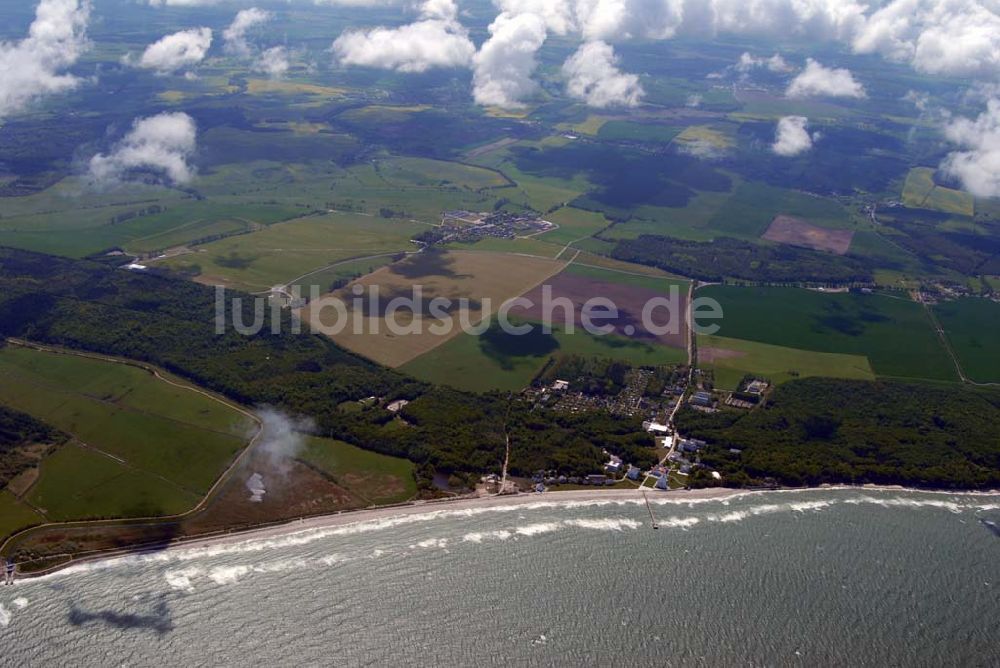 Heiligendamm aus der Vogelperspektive: Blick auf das Areal des Sperrgürtels Heiligendamm zum G8 Gipfeltreffen aus 2500 Meter Höhe