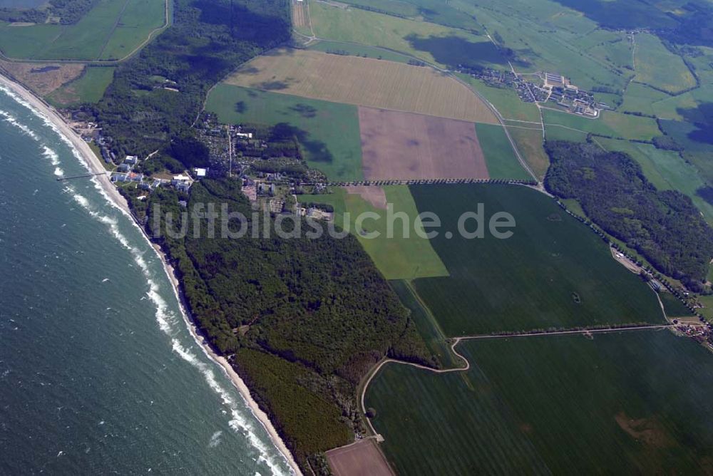 Heiligendamm von oben - Blick auf das Areal des Sperrgürtels Heiligendamm zum G8 Gipfeltreffen aus 2500 Meter Höhe