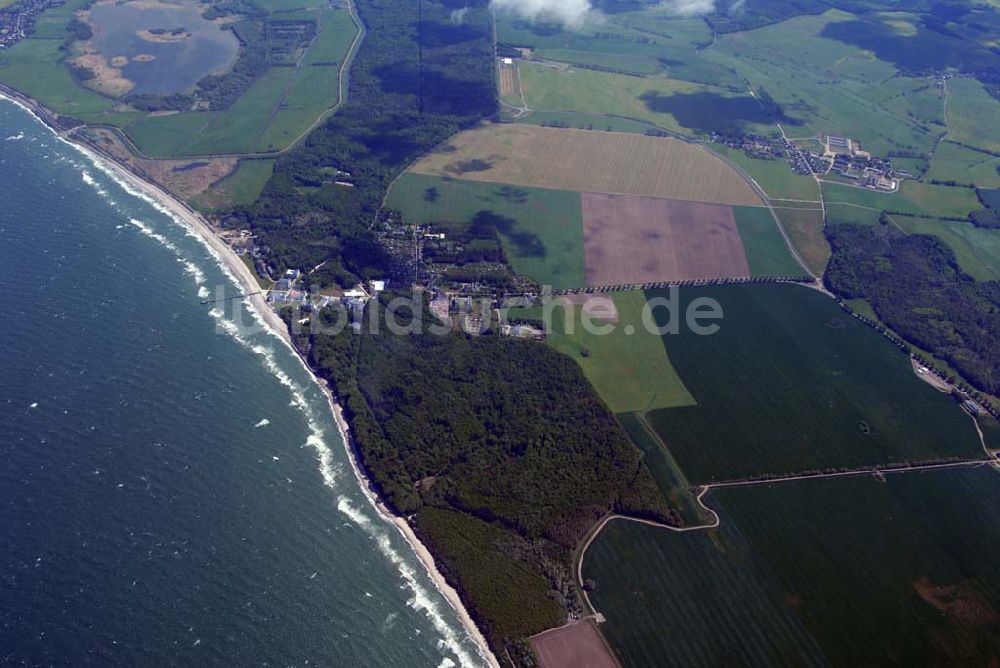 Heiligendamm aus der Vogelperspektive: Blick auf das Areal des Sperrgürtels Heiligendamm zum G8 Gipfeltreffen aus 2500 Meter Höhe