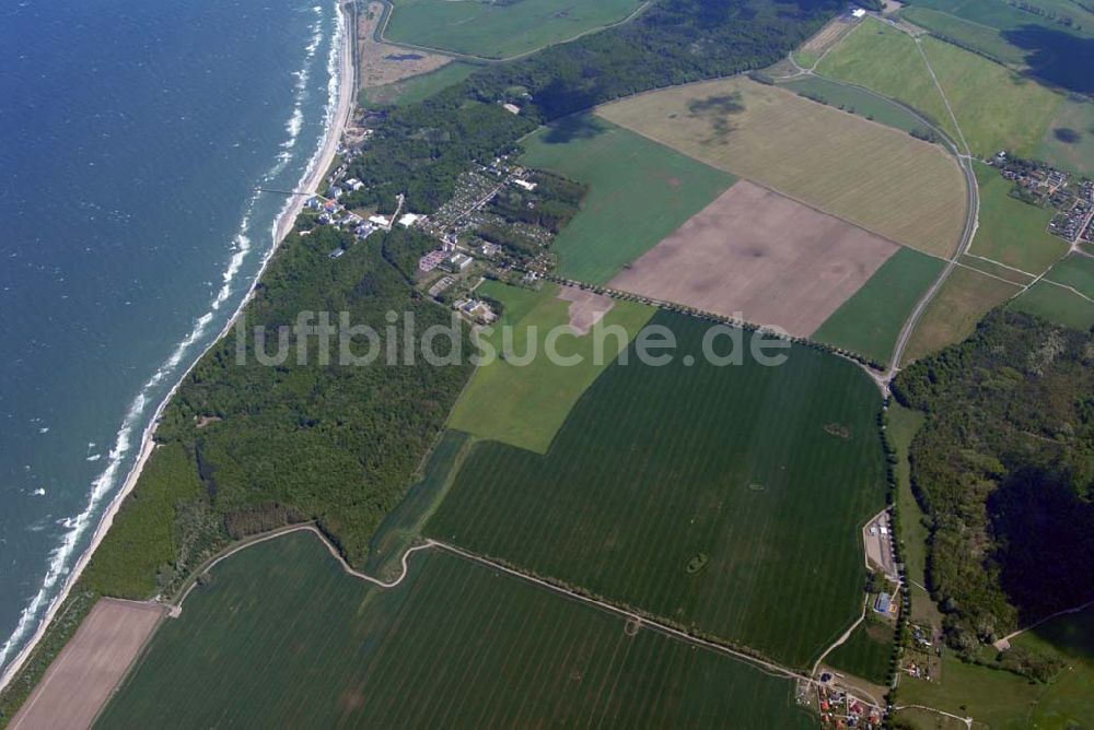 Heiligendamm aus der Vogelperspektive: Blick auf das Areal des Sperrgürtels Heiligendamm zum G8 Gipfeltreffen aus 2500 Meter Höhe