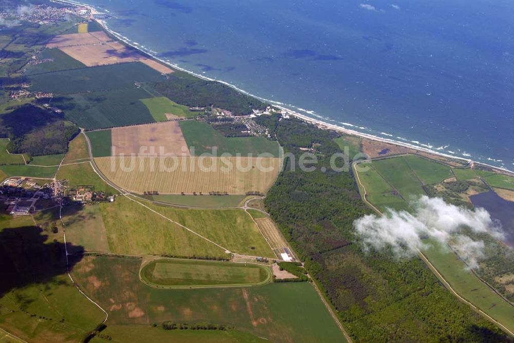 Heiligendamm aus der Vogelperspektive: Blick auf das Areal des Sperrgürtels Heiligendamm zum G8 Gipfeltreffen aus 2500 Meter Höhe