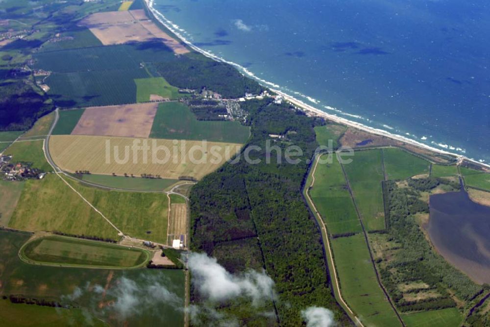 Luftbild Heiligendamm - Blick auf das Areal des Sperrgürtels Heiligendamm zum G8 Gipfeltreffen aus 2500 Meter Höhe