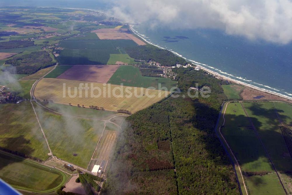 Heiligendamm aus der Vogelperspektive: Blick auf das Areal des Sperrgürtels Heiligendamm zum G8 Gipfeltreffen aus 2500 Meter Höhe