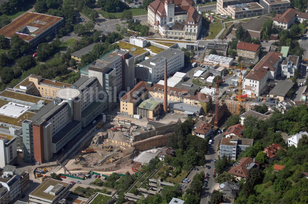 Stuttgart von oben - Blick auf den Ausbau des Katharinenhospital zum Klinikum Stuttgart