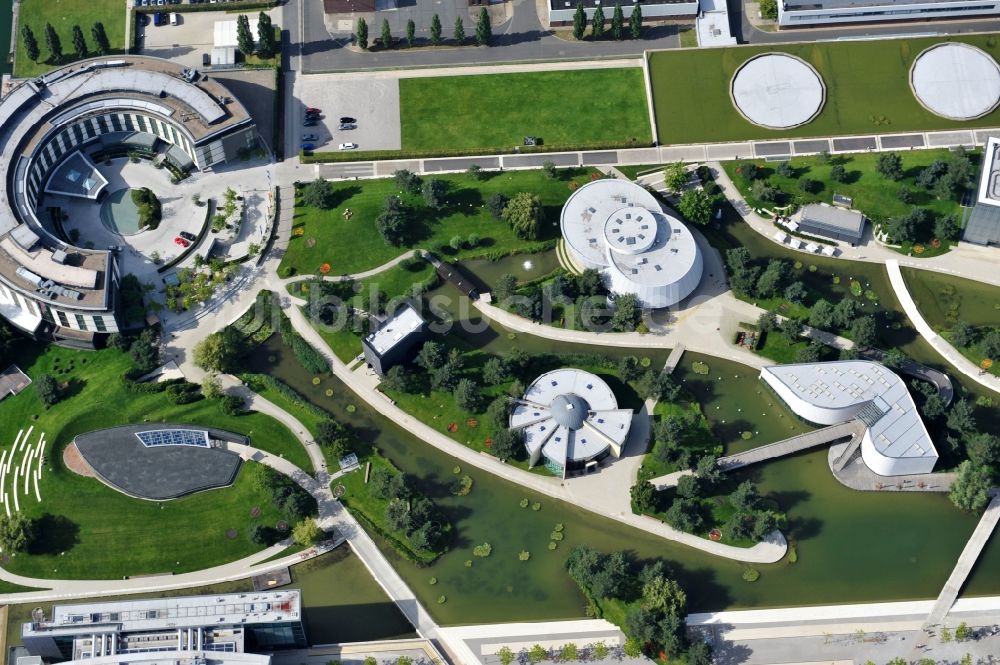 Wolfsburg aus der Vogelperspektive: Blick auf die Autostadt Wolfsburg im Bundesland Niedersachsen