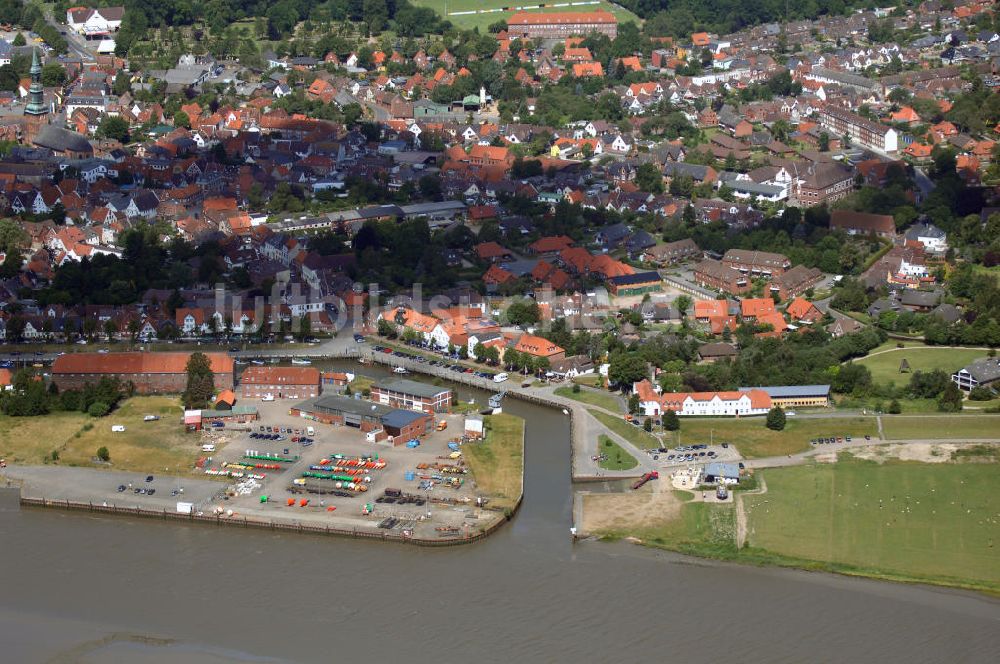 Luftaufnahme Tönning - Blick auf den Bade- und Luftkurort Tönning