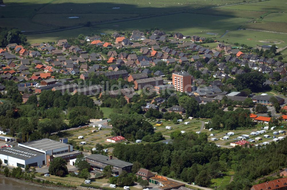 Tönning von oben - Blick auf den Bade- und Luftkurort Tönning