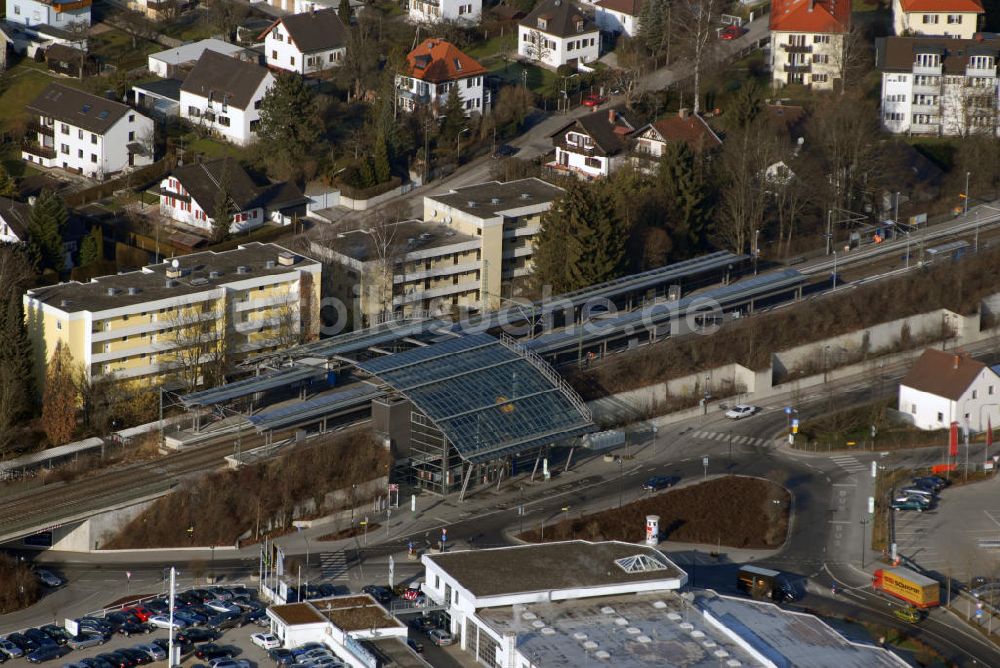 Luftbild Starnberg - Blick auf die S-Bahn Station Starnberg Nord