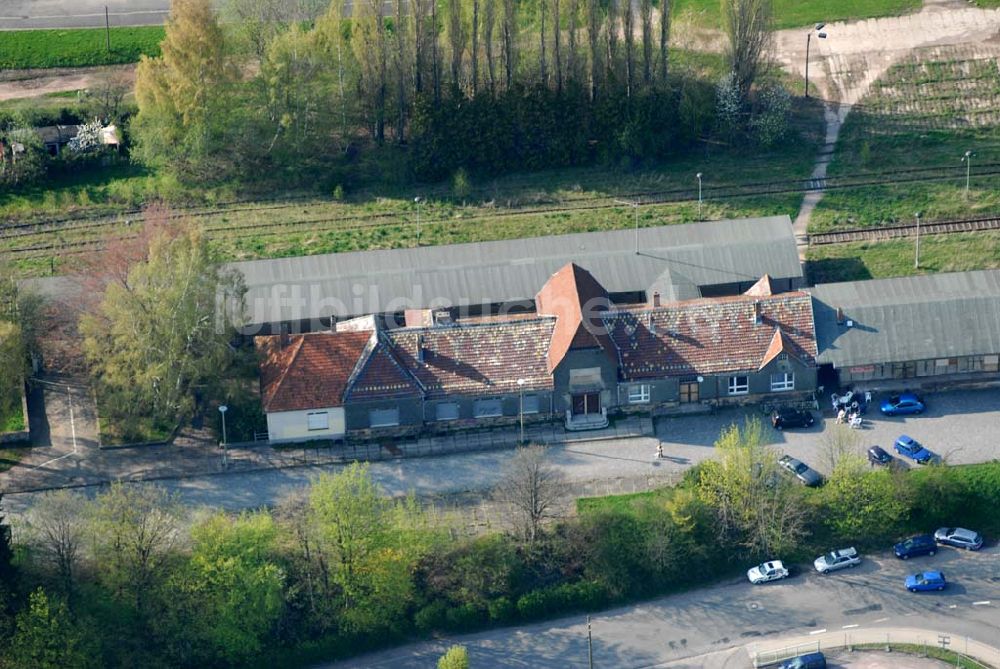 Luftaufnahme Friedrichroda (Thüringen) - Blick auf den Bahnhof Friedrichroda im Thüringer Wald