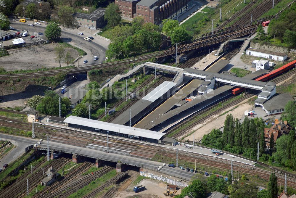 Berlin aus der Vogelperspektive: Blick auf den Bahnhof Ostkreuz kurz vor dem Beginn der Umbauarbeiten