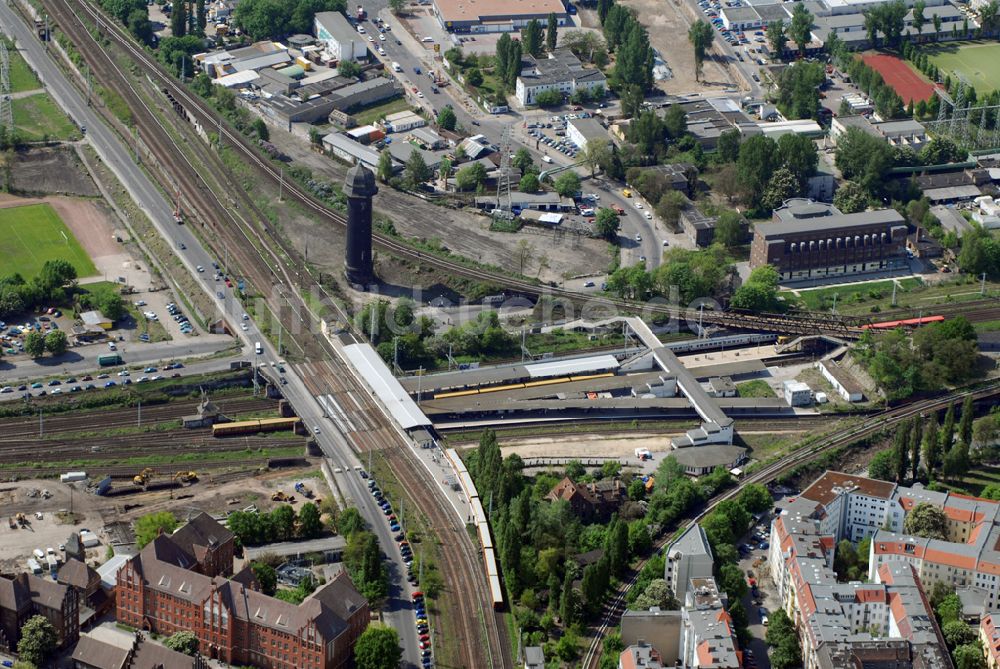 Luftaufnahme Berlin - Blick auf den Bahnhof Ostkreuz kurz vor dem Beginn der Umbauarbeiten