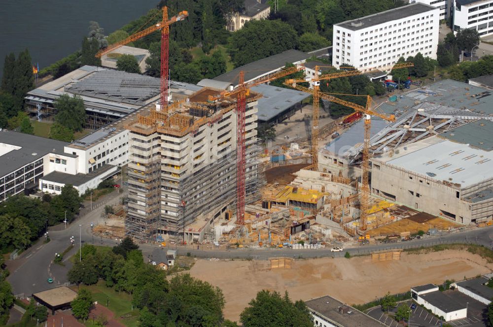 Luftaufnahme Bonn - Blick auf den Bau des World Conference Centers