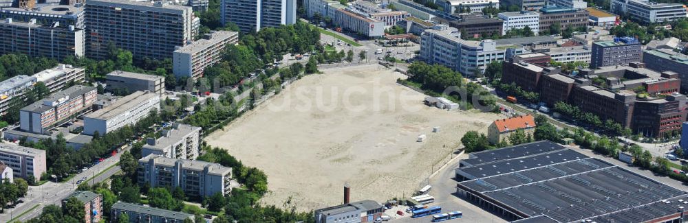 Luftbild München Laim - Blick auf die Baufläche Quartier Zschokkestraße im Stadtteil Laim