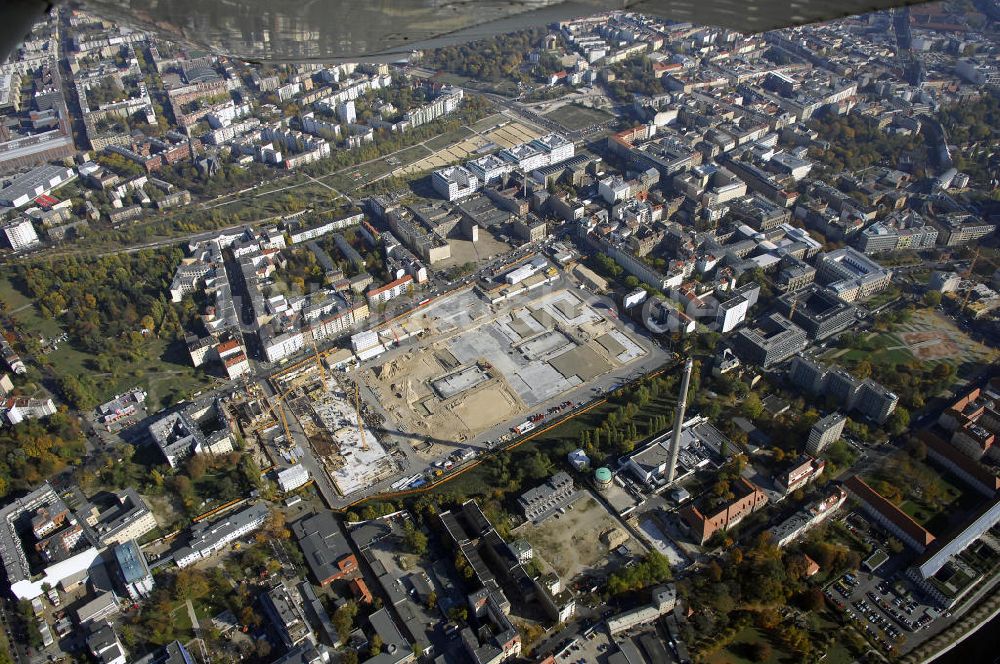 Berlin von oben - Blick auf das Baugelände für den Neubau der BND-Zentrale