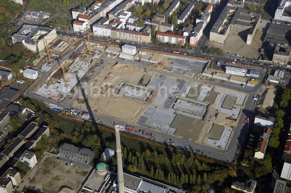 Berlin von oben - Blick auf das Baugelände für den Neubau der BND-Zentrale