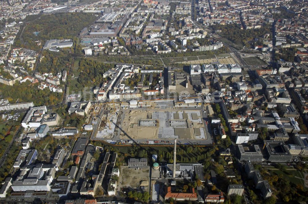 Berlin aus der Vogelperspektive: Blick auf das Baugelände für den Neubau der BND-Zentrale