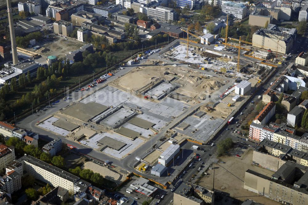 Luftbild Berlin - Blick auf das Baugelände für den Neubau der BND-Zentrale