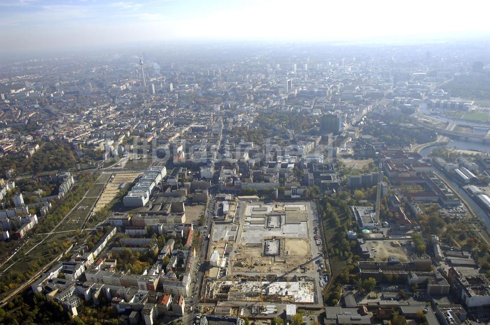 Berlin aus der Vogelperspektive: Blick auf das Baugelände für den Neubau der BND-Zentrale