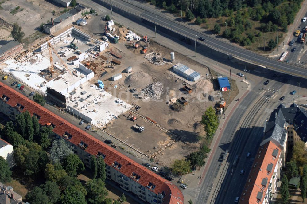 Berlin von oben - Blick auf eine Baustelle für ein Fachmarktzentrum in Berlin Treptow-Köpenick