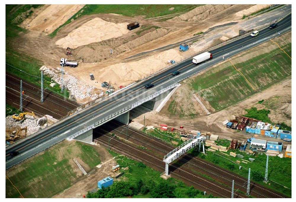 Mahlow / BRB von oben - Blick auf die Baustelle Mahlow/ Brandenburg 08.06.2005