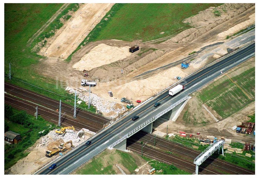 Mahlow / BRB aus der Vogelperspektive: Blick auf die Baustelle Mahlow/ Brandenburg 08.06.2005