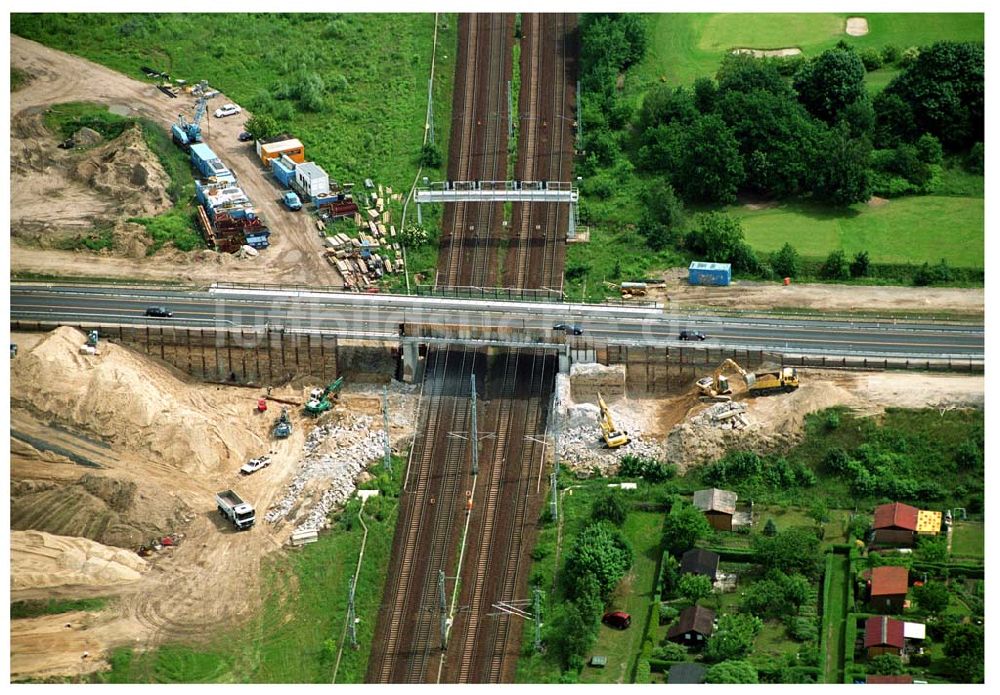 Luftaufnahme Mahlow / BRB - Blick auf die Baustelle Mahlow/ Brandenburg 08.06.2005