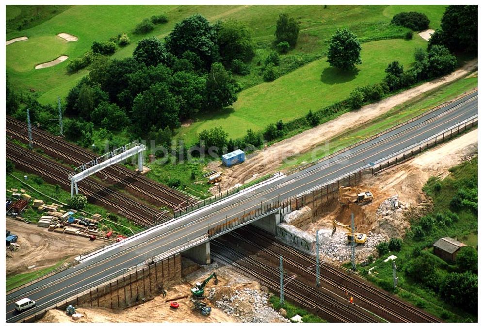 Mahlow / BRB aus der Vogelperspektive: Blick auf die Baustelle Mahlow/ Brandenburg 08.06.2005