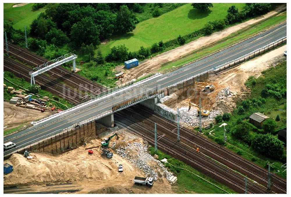 Luftaufnahme Mahlow / BRB - Blick auf die Baustelle Mahlow/ Brandenburg 08.06.2005