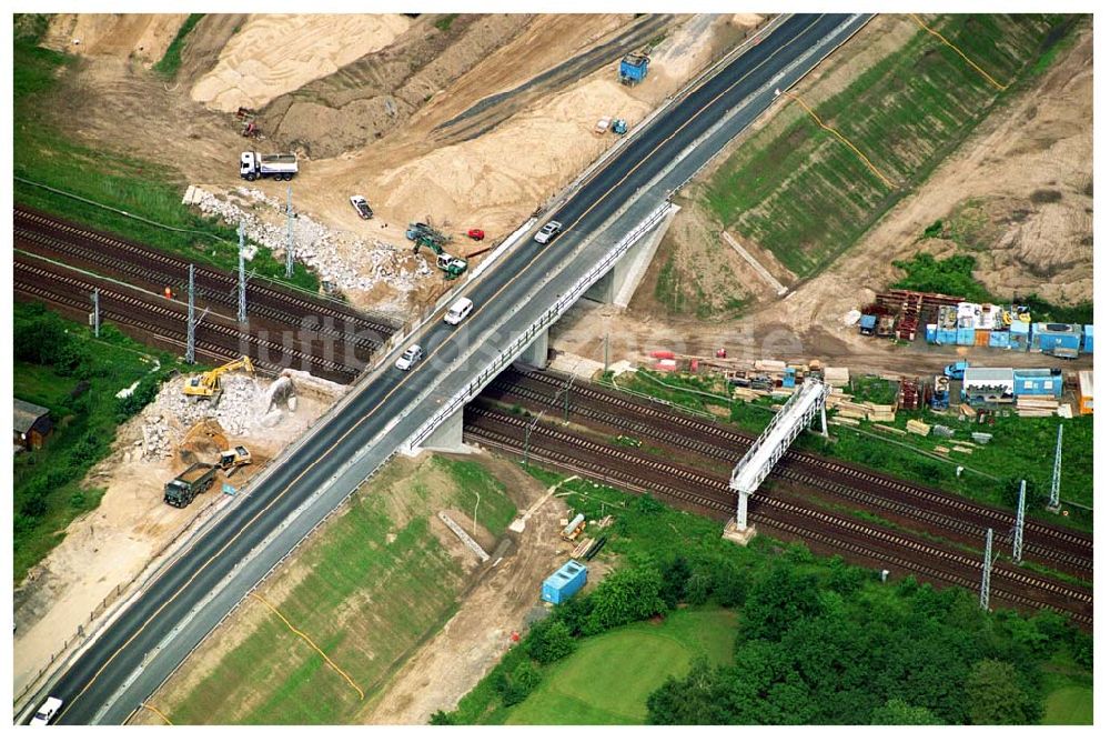 Mahlow / BRB aus der Vogelperspektive: Blick auf die Baustelle Mahlow/ Brandenburg 08.06.2005