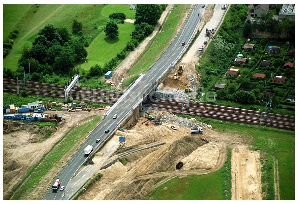 Mahlow / BRB aus der Vogelperspektive: Blick auf die Baustelle Mahlow/ Brandenburg 08.06.2005