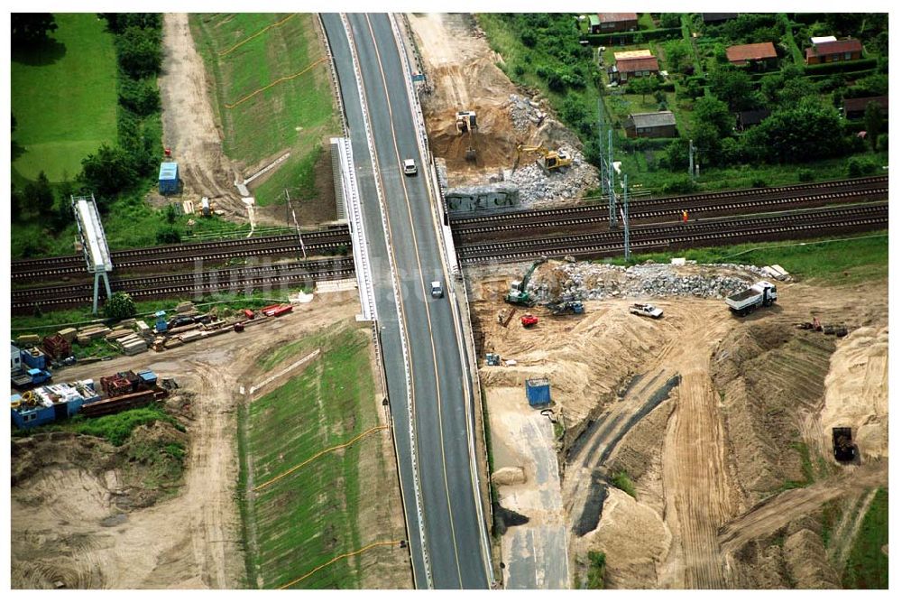 Mahlow / BRB aus der Vogelperspektive: Blick auf die Baustelle Mahlow/ Brandenburg 08.06.2005