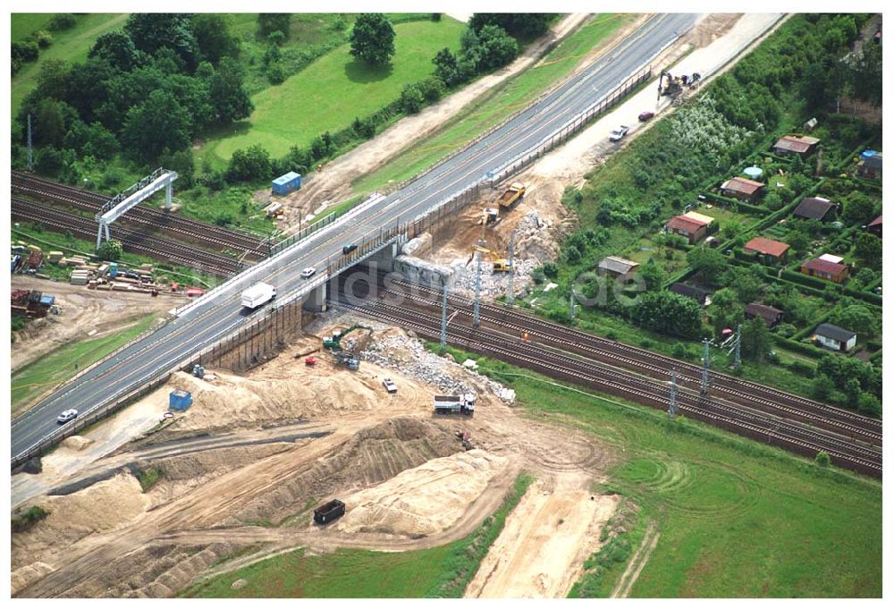 Luftaufnahme Mahlow / BRB - Blick auf die Baustelle Mahlow/ Brandenburg 08.06.2005