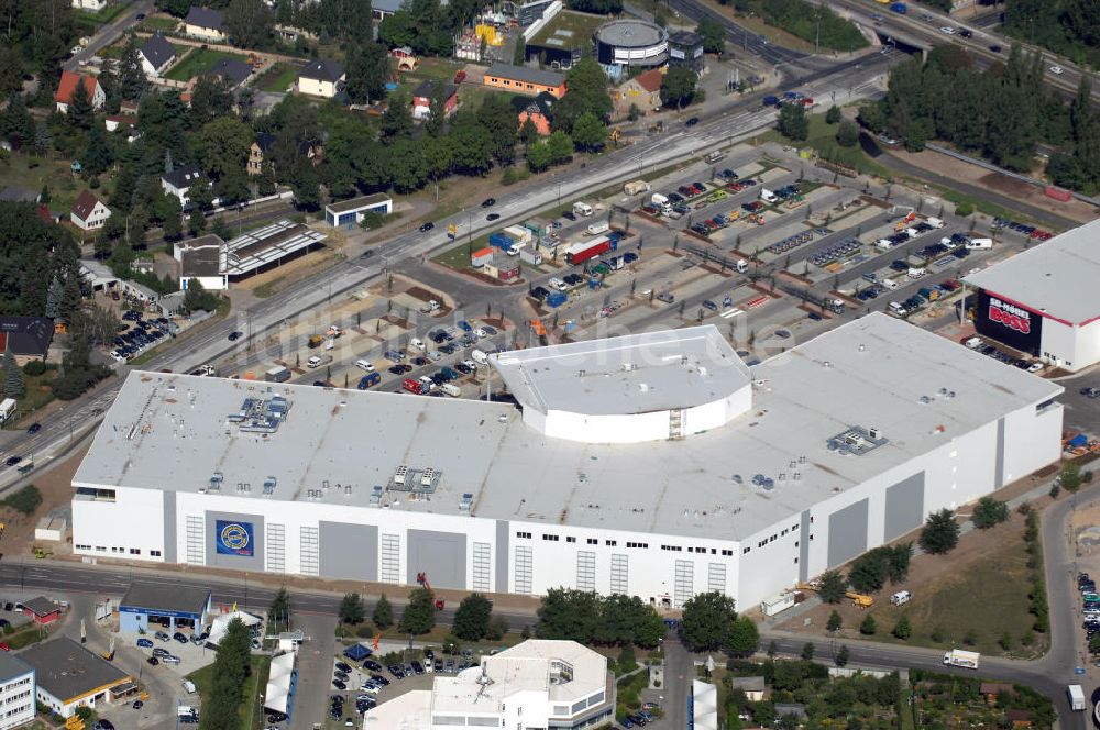 Luftaufnahme Potsdam - Blick auf eine Baustelle in Potsdam-Drewitz