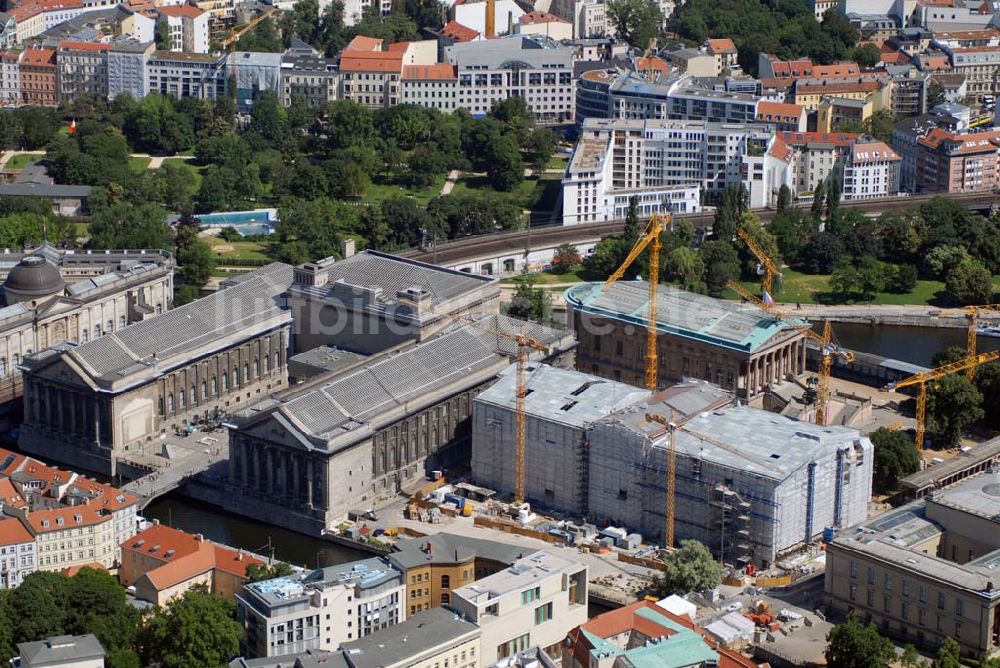 Berlin aus der Vogelperspektive: Blick auf die Bauten der Berliner Museumsinsel