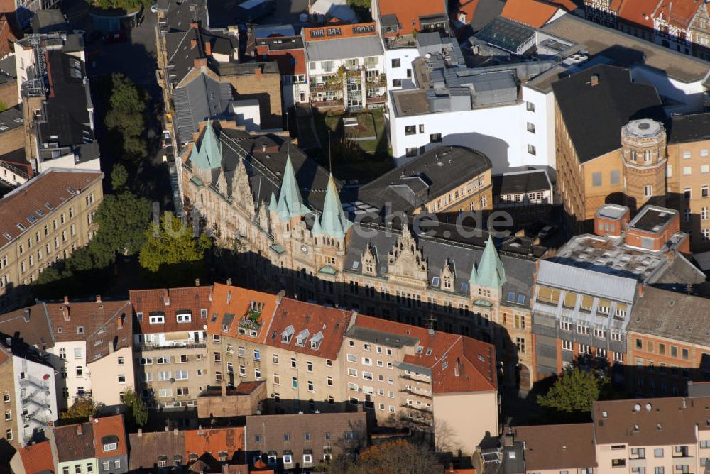 Luftbild Braunschweig - Blick über die alte Oberpostdirektion