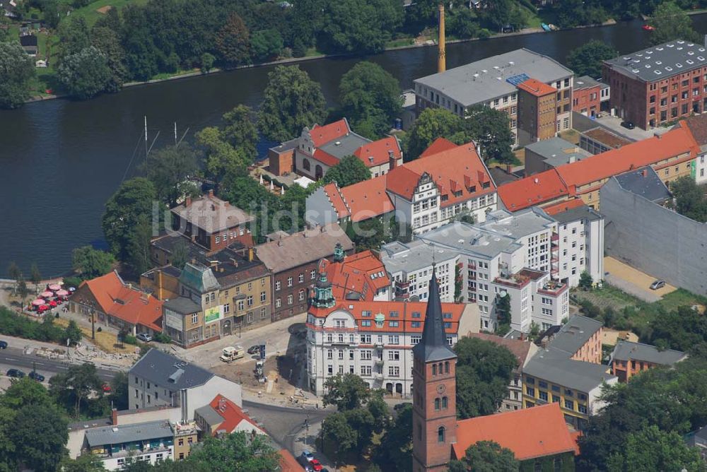 Luftaufnahme Berlin-Köpenick - Blick über Berlin-Köpenick auf die Dahme