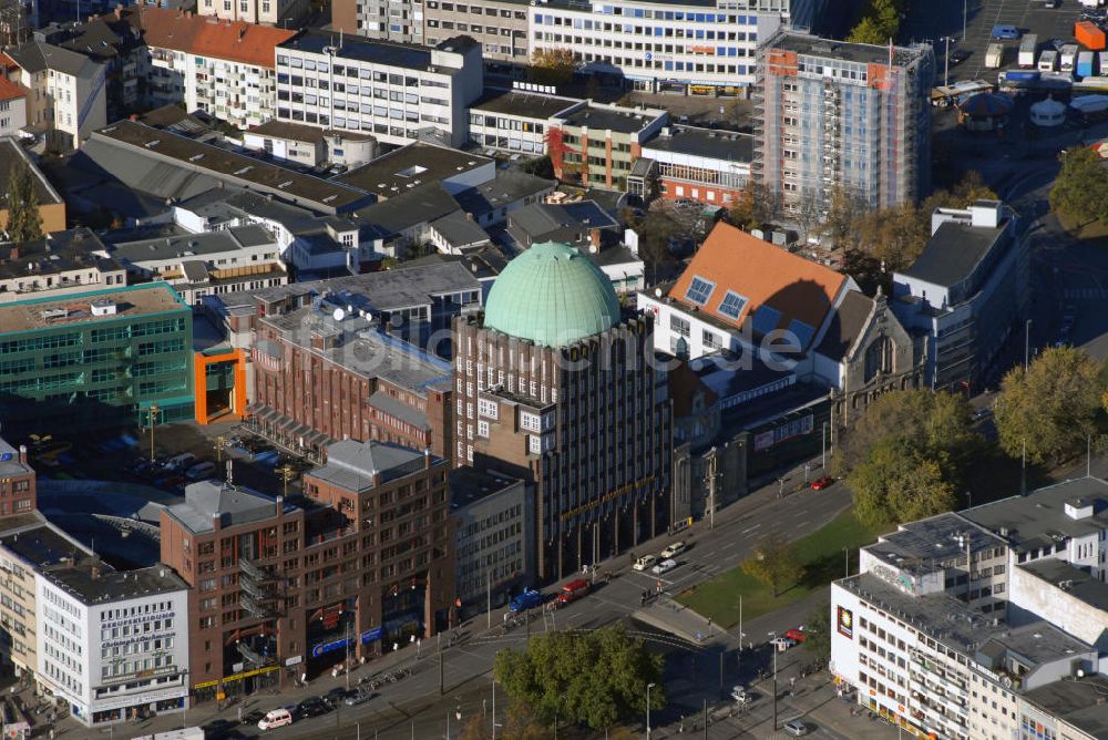 Luftaufnahme Hannover - Blick über Hannover-Mitte und das Anzeigerhochhaus