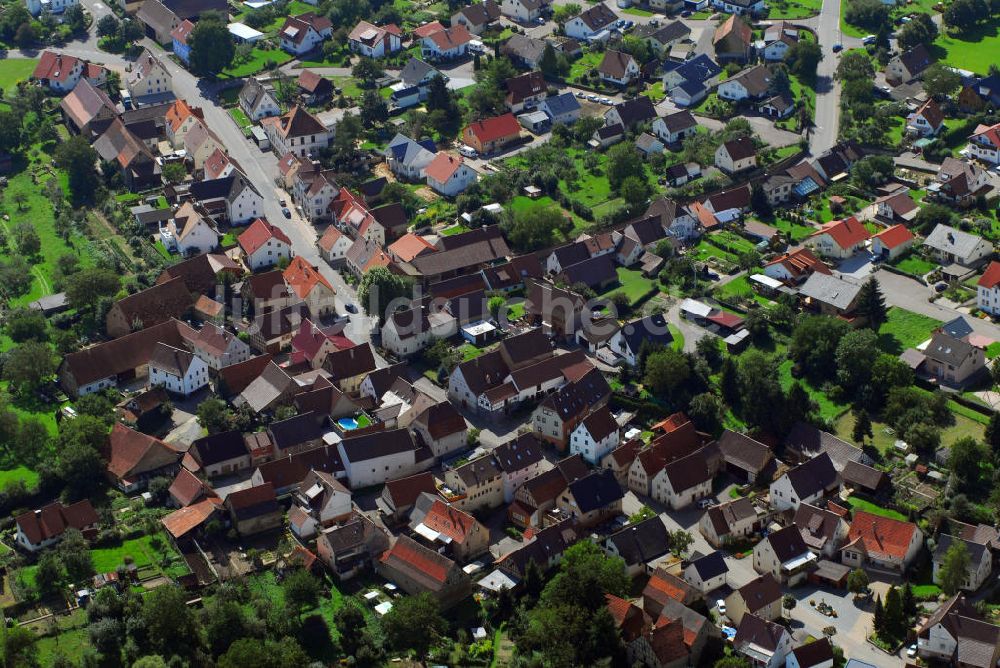 Luftaufnahme Höchstberg - Blick über Höchstberg (Gundelsheim)