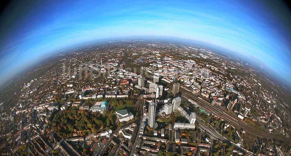 Luftbild Essen - Blick über die Innenstadt von Essen