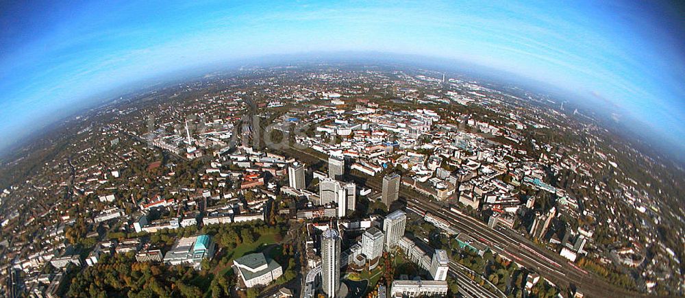 Luftaufnahme Essen - Blick über die Innenstadt von Essen