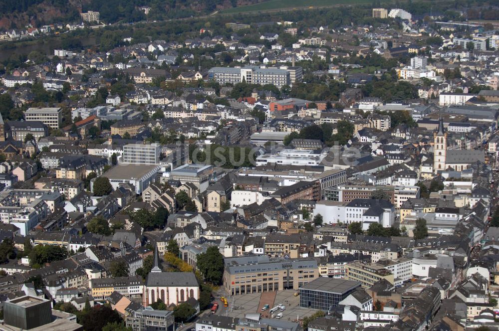 Trier von oben - Blick über die Innenstadt von Trier