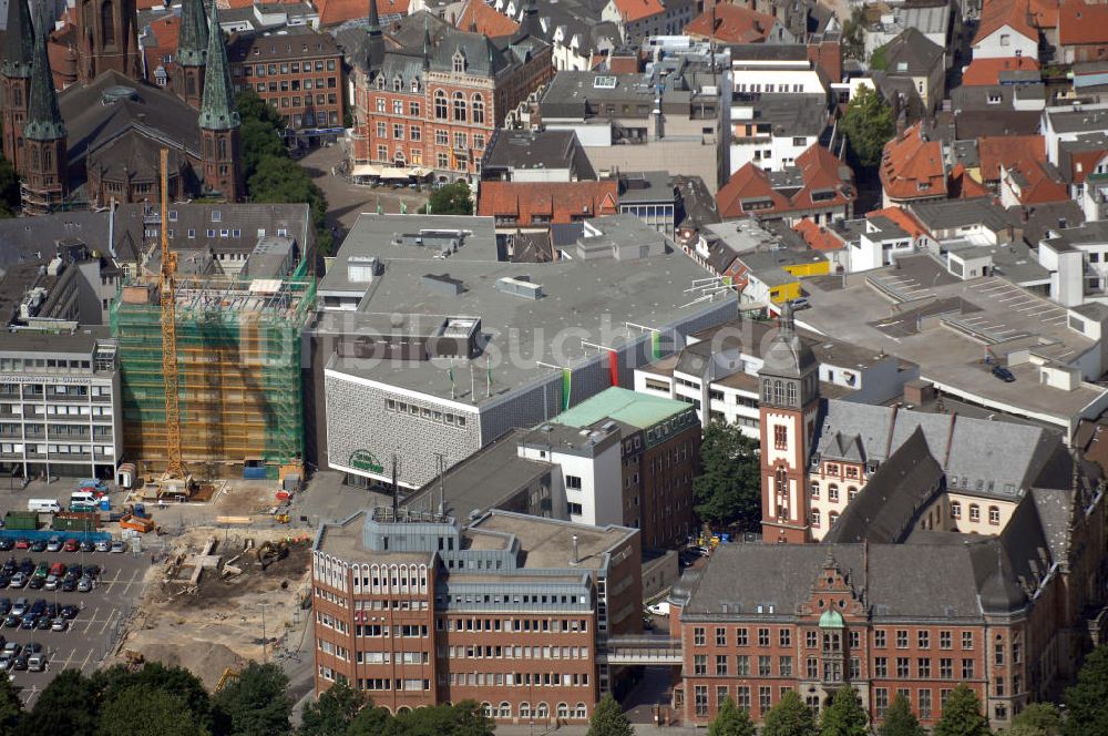 Oldenburg von oben - Blick über die Oldenburger Innenstadt