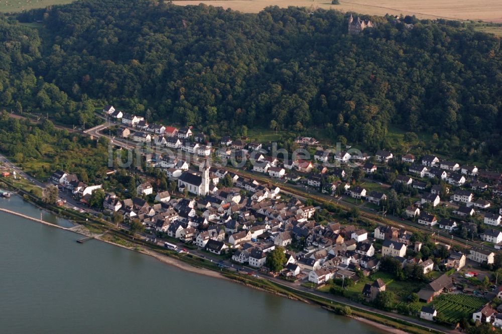 Osterspai aus der Vogelperspektive: Blick über Osterspai im Bundesland Rheinland-Pfalz