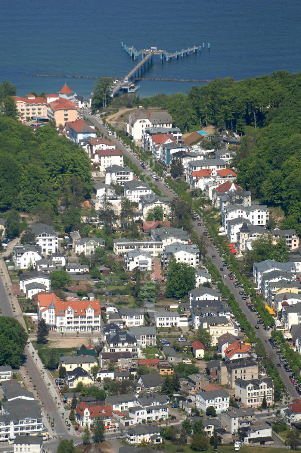 Sellin aus der Vogelperspektive: Blick über das Ostseebad Sellin