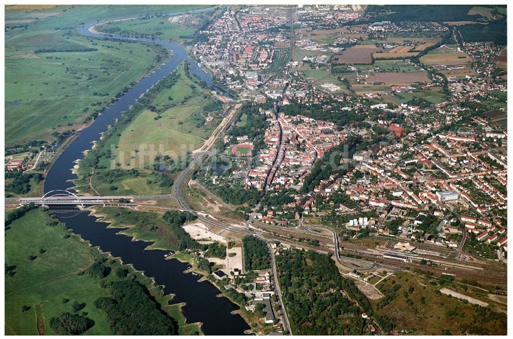 Luftbild Wittenberg - Blick über Wittenberg