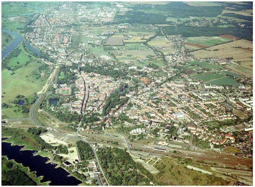 Luftbild Wittenberg - Blick über Wittenberg