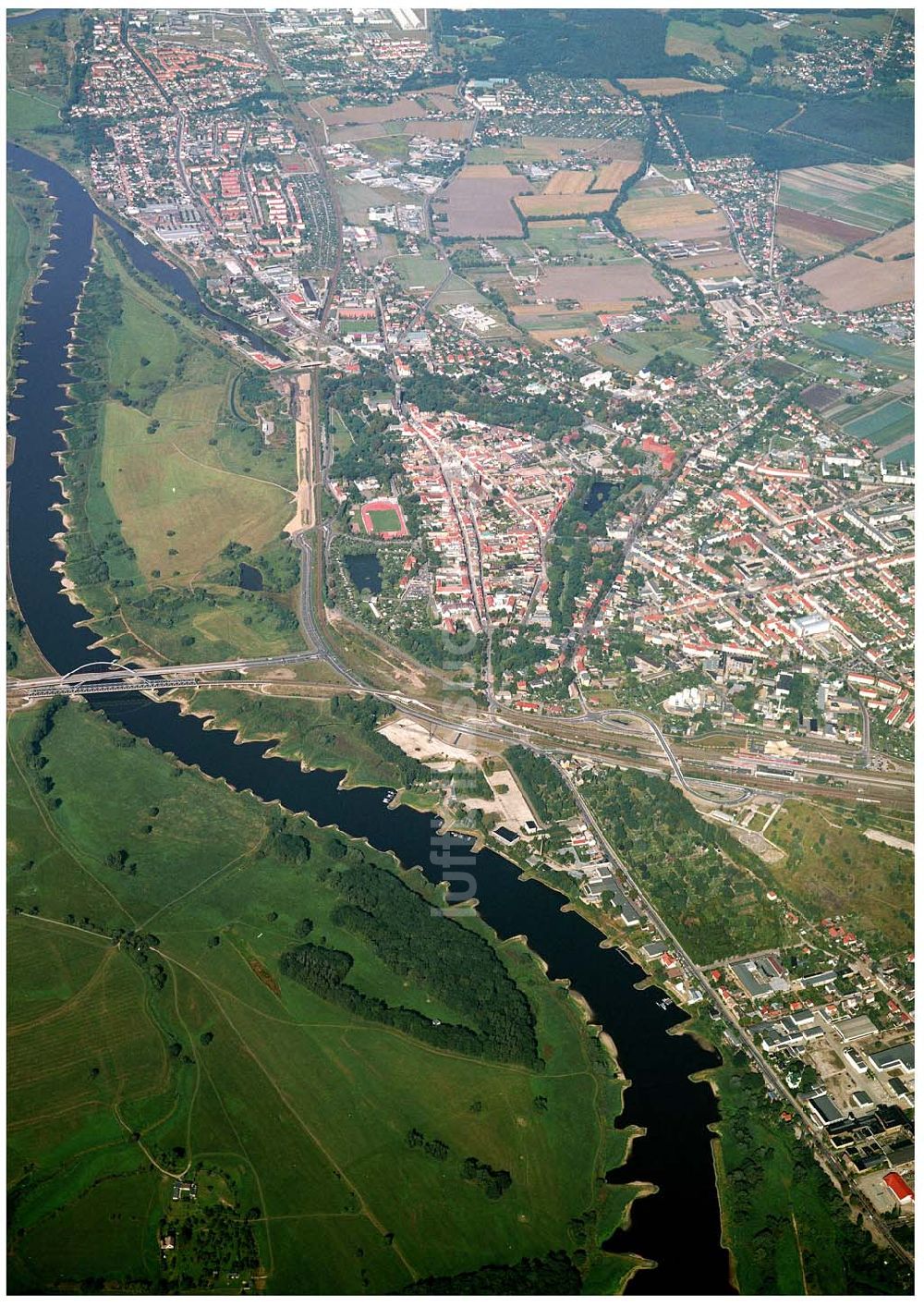 Luftaufnahme Wittenberg - Blick über Wittenberg