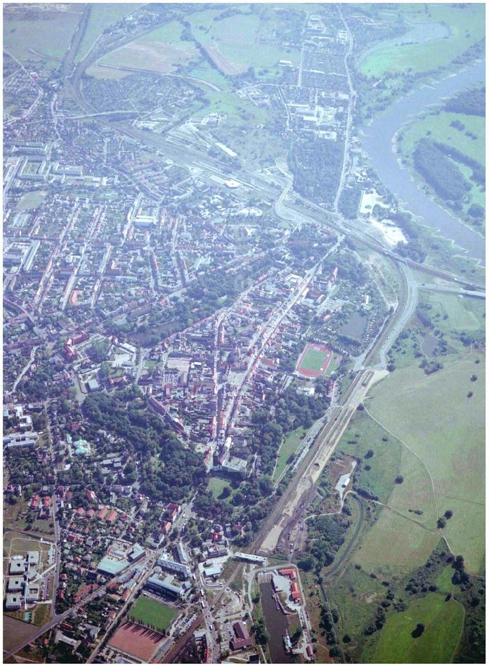 Luftbild Wittenberg - Blick über Wittenberg